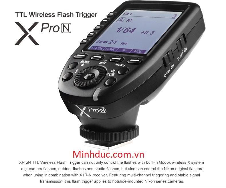 	 Trigger GODOX Xpro-N for Nilon
